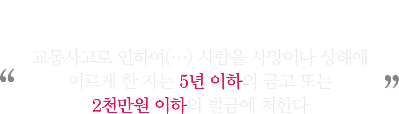 중상해·사망사고 설명